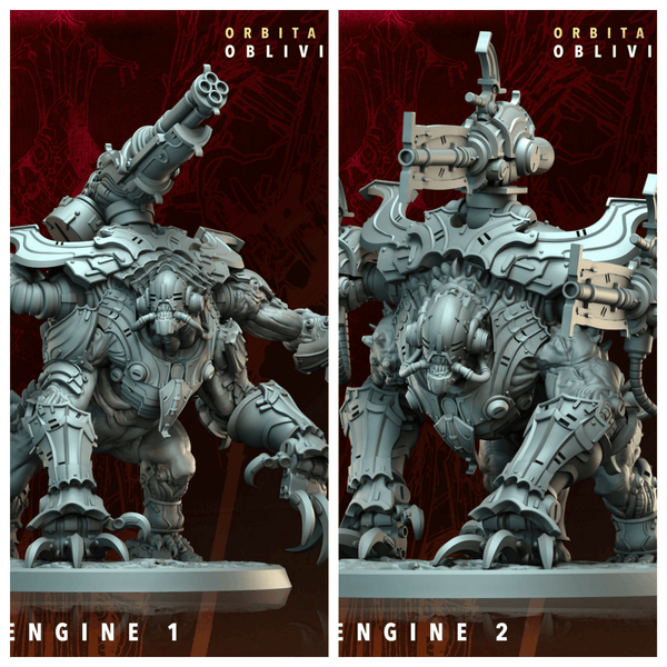 3D Printed Archvillain Games Panic Engine Orbita Hellscape Oblivion Court 28 32mm D&D - GreyForge Studios