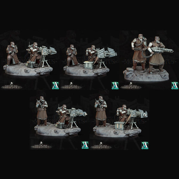 3D Printed Archvillain Games Deadmen Brigade - Morior Invictus Morior Heavy Infantry 28 32mm D&D - GreyForge Studios