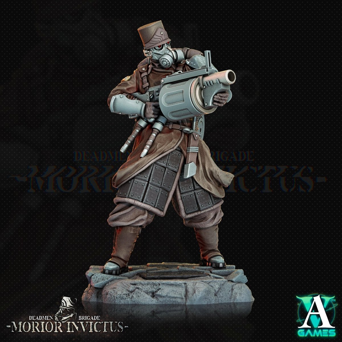 3D Printed Archvillain Games Deadmen Brigade - Morior Invictus Morior Light Infantry 28 32mm D&D - GreyForge Studios