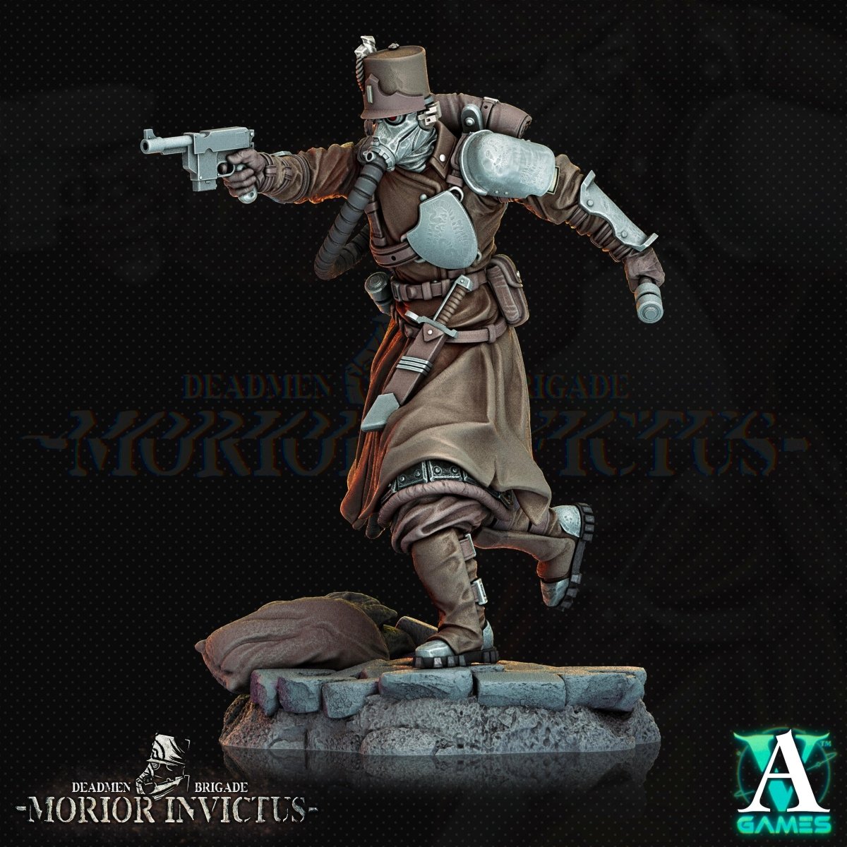 3D Printed Archvillain Games Deadmen Brigade - Morior Invictus Morior Light Infantry 28 32mm D&D - GreyForge Studios