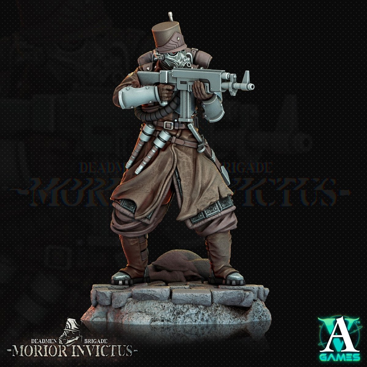 3D Printed Archvillain Games Deadmen Brigade - Morior Invictus Morior Light Infantry 28 32mm D&D - GreyForge Studios