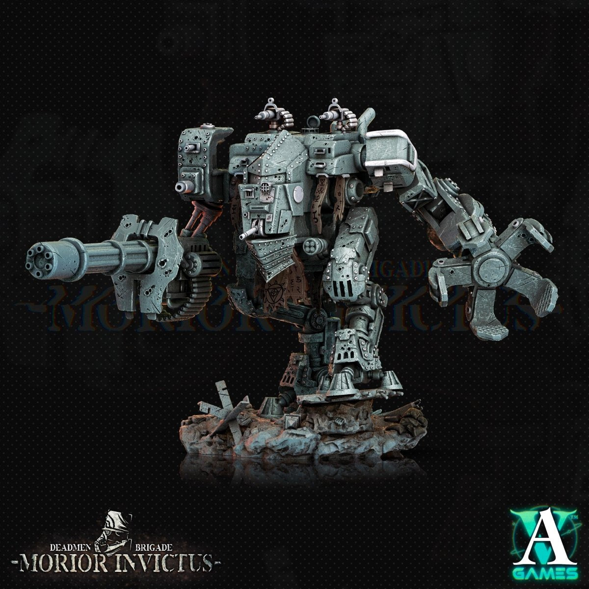3D Printed Archvillain Games Deadmen Brigade - Morior Invictus Morior MK - 18 Paladin 28 32mm D&D - GreyForge Studios