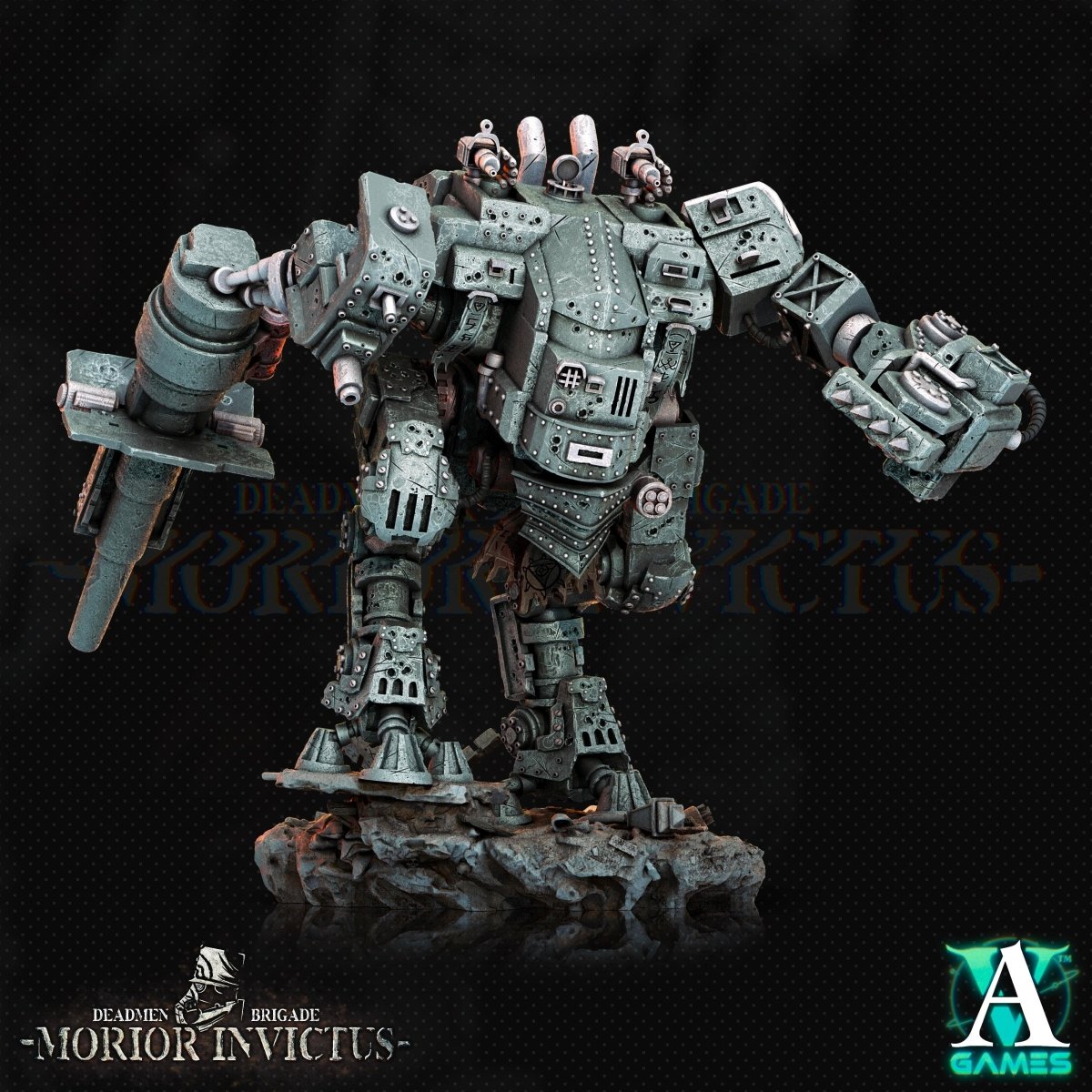 3D Printed Archvillain Games Deadmen Brigade - Morior Invictus Morior MK - 18 Paladin 28 32mm D&D - GreyForge Studios