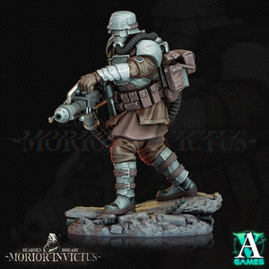 3D Printed Archvillain Games Deadmen Brigade - Morior Invictus Morior Shocktrooper 28 32mm D&D - GreyForge Studios