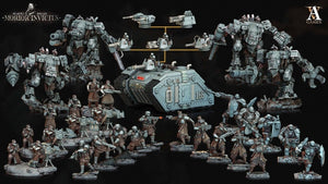 3D Printed Archvillain Games Deadmen Brigade - Morior Invictus Morior Shocktrooper 28 32mm D&D - GreyForge Studios