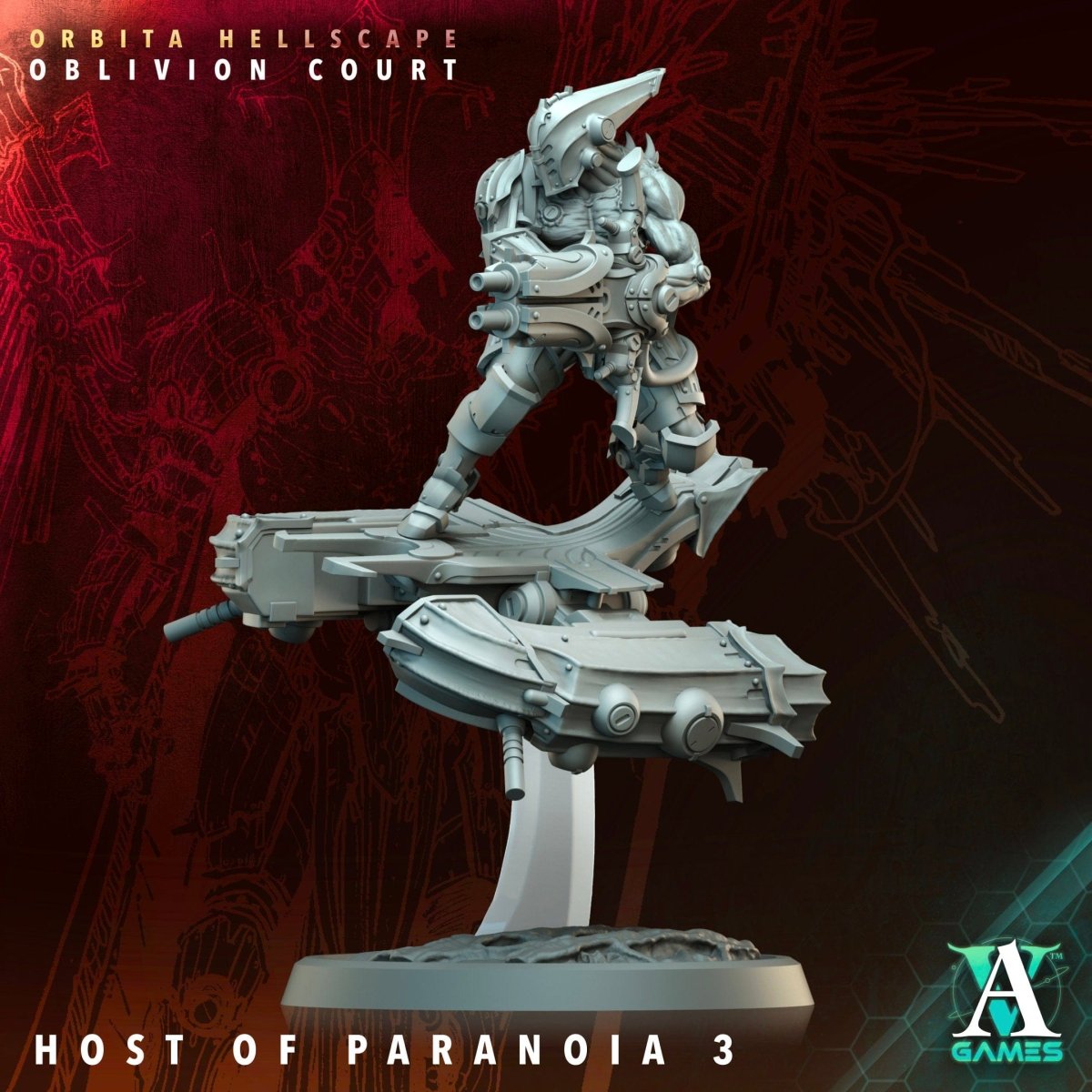 3D Printed Archvillain Games Host of Paranoia Orbita Hellscape Oblivion Court 28 32mm D&D - GreyForge Studios
