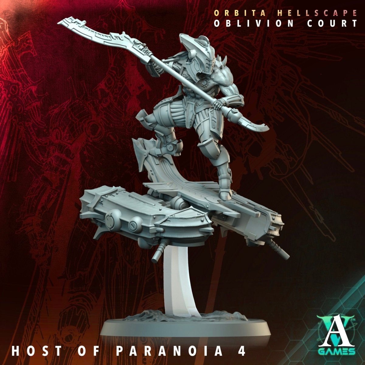 3D Printed Archvillain Games Host of Paranoia Orbita Hellscape Oblivion Court 28 32mm D&D - GreyForge Studios