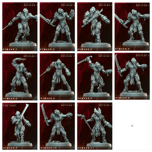 3D Printed Archvillain Games Nachtmaar Orbita Hellscape Oblivion Court 28 32mm D&D - GreyForge Studios