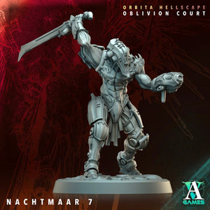 3D Printed Archvillain Games Nachtmaar Orbita Hellscape Oblivion Court 28 32mm D&D - GreyForge Studios
