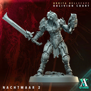 3D Printed Archvillain Games Nachtmaar Orbita Hellscape Oblivion Court 28 32mm D&D - GreyForge Studios