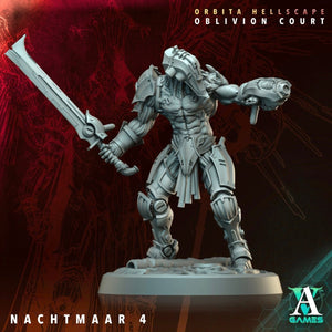 3D Printed Archvillain Games Nachtmaar Orbita Hellscape Oblivion Court 28 32mm D&D - GreyForge Studios