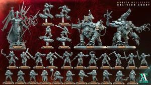 3D Printed Archvillain Games Nachtmaar Orbita Hellscape Oblivion Court 28 32mm D&D - GreyForge Studios