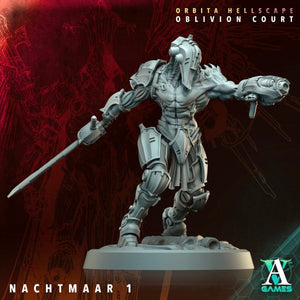 3D Printed Archvillain Games Nachtmaar Orbita Hellscape Oblivion Court 28 32mm D&D - GreyForge Studios
