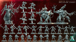 3D Printed Archvillain Games Panic Engine Orbita Hellscape Oblivion Court 28 32mm D&D - GreyForge Studios