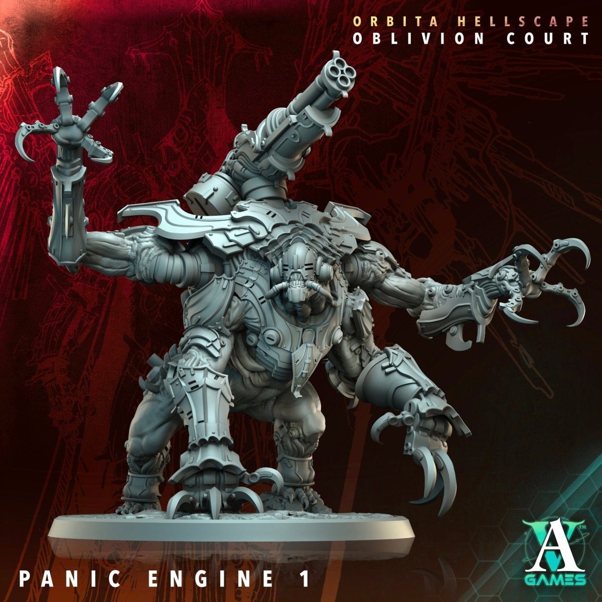 3D Printed Archvillain Games Panic Engine Orbita Hellscape Oblivion Court 28 32mm D&D - GreyForge Studios