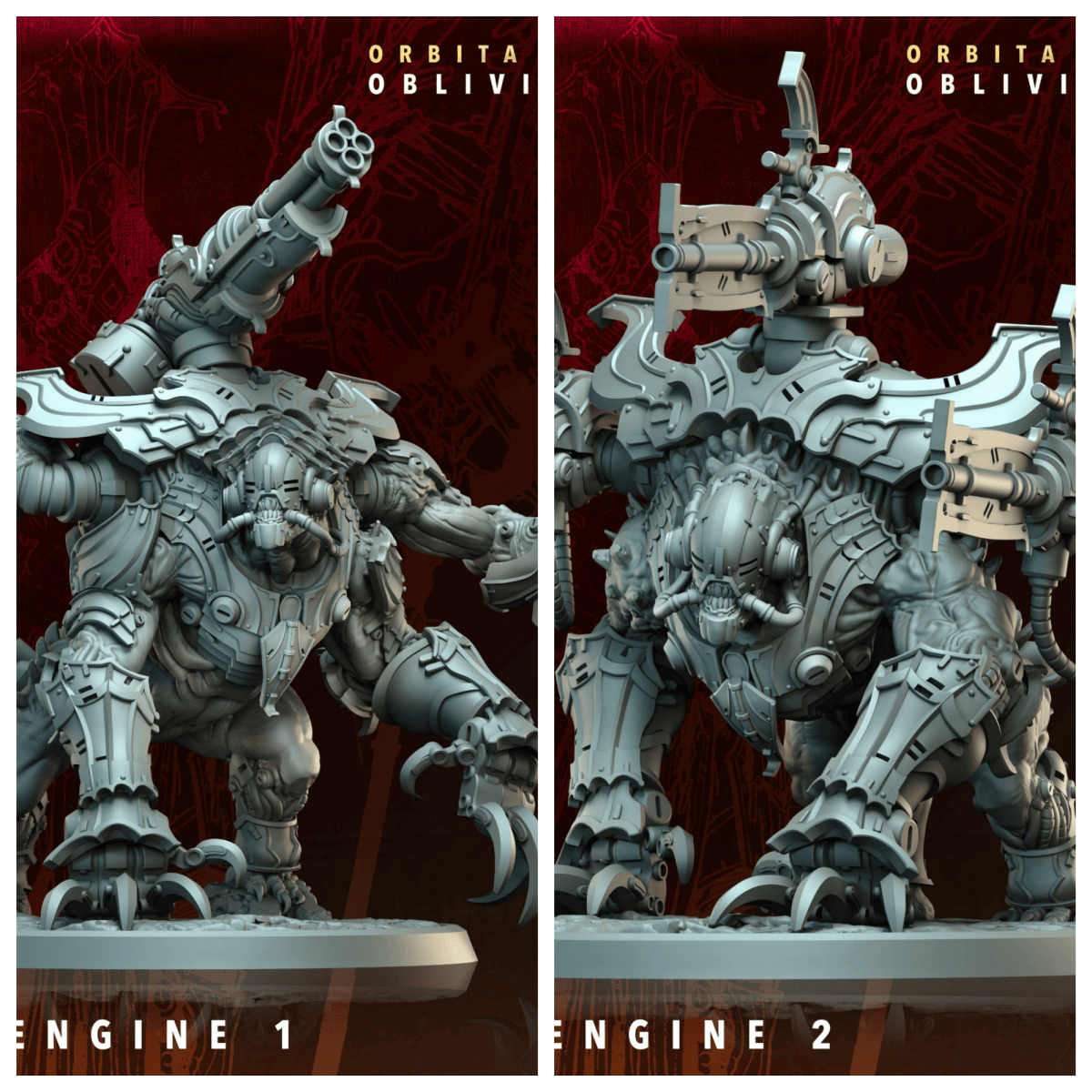 3D Printed Archvillain Games Panic Engine Orbita Hellscape Oblivion Court 28 32mm D&D - GreyForge Studios
