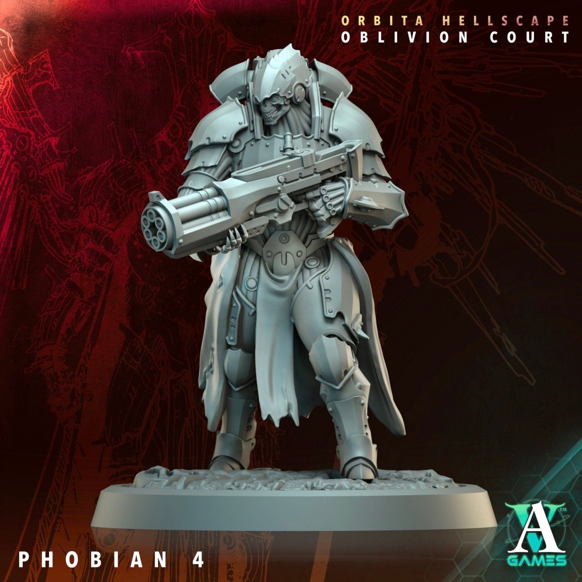 3D Printed Archvillain Games Phobian Orbita Hellscape Oblivion Court 28 32mm D&D - GreyForge Studios