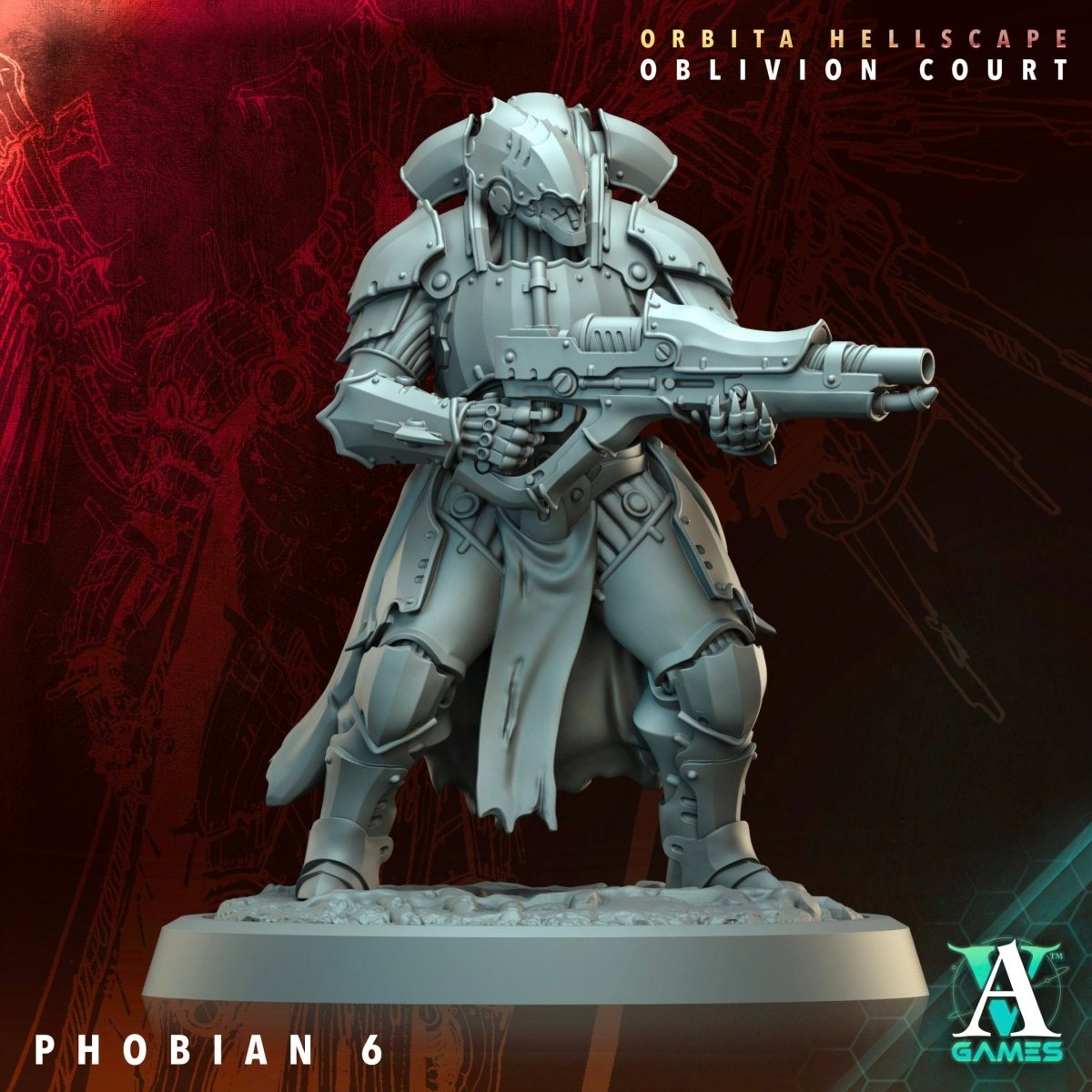 3D Printed Archvillain Games Phobian Orbita Hellscape Oblivion Court 28 32mm D&D - GreyForge Studios