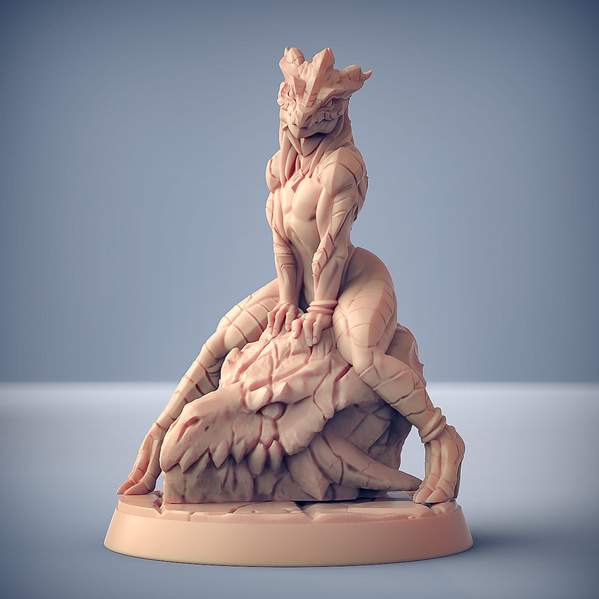 3D Printed Artisan Guild The Lusty Draconian Maid Dragonguard Pinup The Dragonguard 28mm 32mm - GreyForge Studios