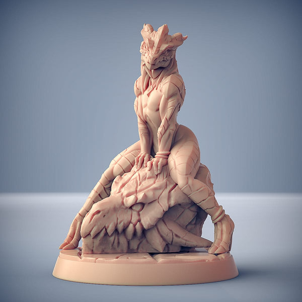 3D Printed Artisan Guild The Lusty Draconian Maid Dragonguard Pinup The Dragonguard 28mm 32mm - GreyForge Studios